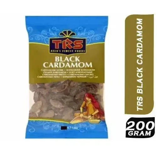 TRS Black Cardamoms 200g - Premium Smoky Flavor for Culinary Creations